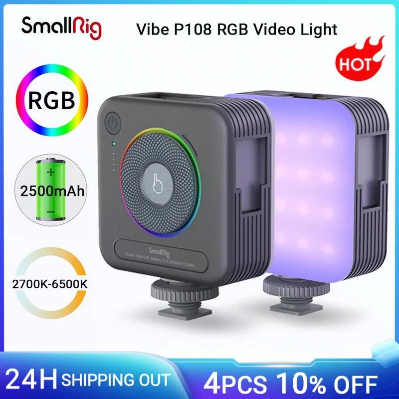 SmallRig-P108 RGB  Ʈ ޴ LED ī޶ , 360  Ǯ ÷    Ʃ ̷α׿-4055